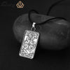 Wheel Of Fortune Tarot Card Divination Necklace For Women Men Lucky Fortune Teller Pagan Jewelry Pendant Necklace Collier