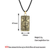 Wheel Of Fortune Tarot Card Divination Necklace For Women Men Lucky Fortune Teller Pagan Jewelry Pendant Necklace Collier