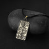 Wheel Of Fortune Tarot Card Divination Necklace For Women Men Lucky Fortune Teller Pagan Jewelry Pendant Necklace Collier