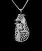 Whippet couple dog necklace Greyhound dog jewelry for women golden two colors