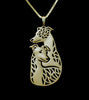 Whippet couple dog necklace Greyhound dog jewelry for women golden two colors