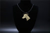 Whippet dog necklace  Handmade necklace Embossed  pendant jewelry golden colors plated fast delivery