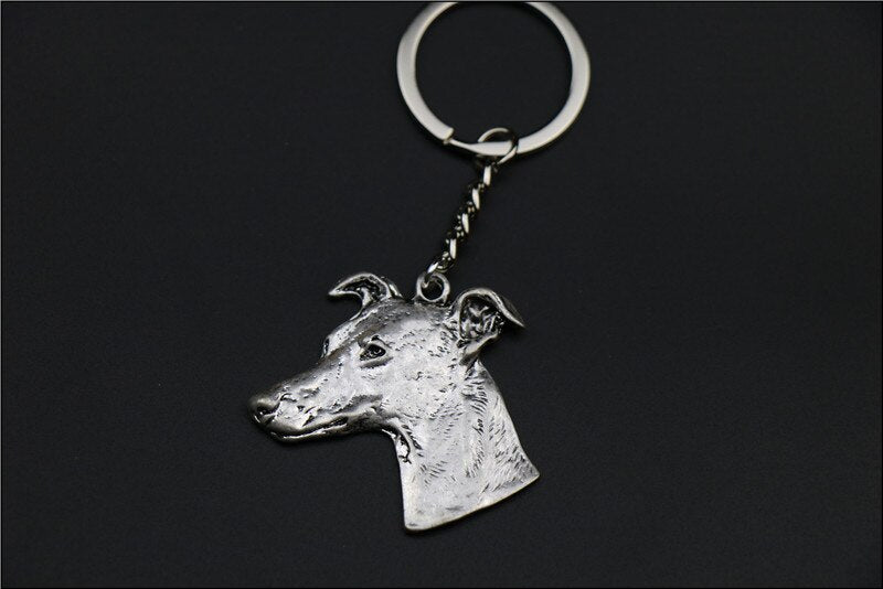Whippet dog necklace  Handmade necklace Embossed  pendant jewelry golden colors plated fast delivery