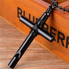 Whistle Necklace Cross Pendant Hell Girl Anime Jewelry Gothic Alloy Black Silver Color Metal Gift For Teenager Boy Girl Hot