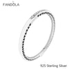 White Bangle Openwork Hearts 925 Sterling Silver Compatible with European Original Jewelry