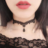 White Black Choker Flower Lace Necklace Women Jewelry Crystal Clavicle Necklace Charm Chain Necklaces Choker Accessories