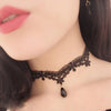 White Black Choker Flower Lace Necklace Women Jewelry Crystal Clavicle Necklace Charm Chain Necklaces Choker Accessories