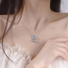 White Chalcedony Lucky Clouds Ruyi Peace Lock Necklace Girlfriend Mother's Day Gift for Mother Long Life Clavicle Chain Necklace