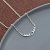 10pcs Christmas Gift Santa Deer Horn Antler Necklaces Pendants Women's Accessories Stainless Steel Jewelry Bff
