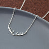 10pcs Christmas Gift Santa Deer Horn Antler Necklaces Pendants Women's Accessories Stainless Steel Jewelry Bff