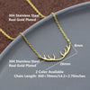 10pcs Christmas Gift Santa Deer Horn Antler Necklaces Pendants Women's Accessories Stainless Steel Jewelry Bff