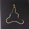 10pcs/lot Gold Plated Punk Girl Stainless Steel Snake Choker Chain Necklace Not Fade Easily