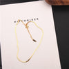 10pcs/lot Gold Plated Punk Girl Stainless Steel Snake Choker Chain Necklace Not Fade Easily