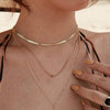 10pcs/lot Gold Plated Punk Girl Stainless Steel Snake Choker Chain Necklace Not Fade Easily