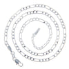 10pcs/lots 2mm Silver Plated Figaro Chain Necklaces  Silver Jewelry Necklace Chains for Women 16"-30"