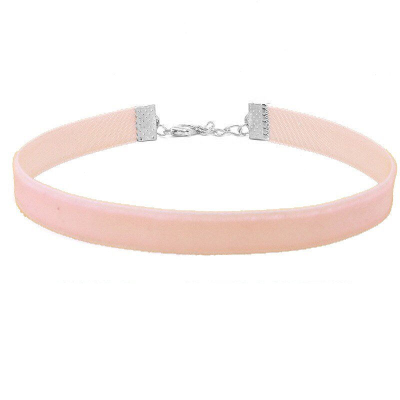 12pc/lot Cute Girls Colorful Velvet Strip Choker Necklace Women Retro Gothic Collar Necklace Female Party Friends Gift