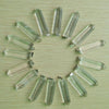 24pcs/lot 2019    Assorted Natural Stone Pendants Point Charms hexagonal pillar pendant