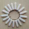 24pcs/lot 2019    Assorted Natural Stone Pendants Point Charms hexagonal pillar pendant