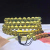 Wholesale 2A+ Natural Mexican Blue Amber 108 Prayer Beads Buddha Mala 7mm-8mm Beads Certificated Amber Supplier Prayer