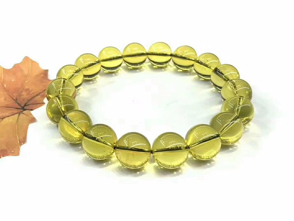 Wholesale 2A+ Natural Mexican Blue Amber Bracelet 11mm+ Beads Certificated Amber Supplier Prayer For Men&Women Fine Jewelry