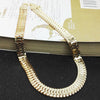 5 wide snake bone chain alloy necklace ladies men's sports and leisure jewelry gifts 2021 summer 2 colors
