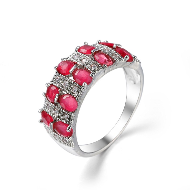 Wholesale Beautiful Simple Jewelry 8 Colors Crystal from Swarovski Ring with Zircon Fit Women and Man Wedding or party