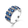 Wholesale Beautiful Simple Jewelry 8 Colors Crystal from Swarovski Ring with Zircon Fit Women and Man Wedding or party