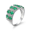 Wholesale Beautiful Simple Jewelry 8 Colors Crystal from Swarovski Ring with Zircon Fit Women and Man Wedding or party