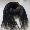 Bulk lot 10pcs Black PU Leather String 50CM Necklace Cords