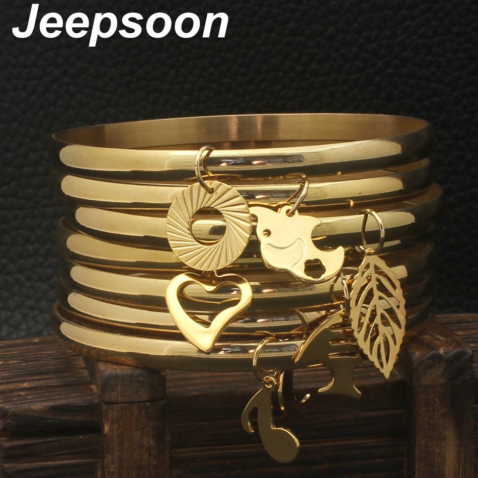 Wholesale HOT New Design Fashion Stainless Steel Jewelry Classic Cuff Bangles & Bracelet Charm For Women And Girl BFADAVCA