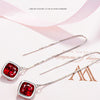 925 Stamp Silver Color Pearl Earrings Zircon Earring Women Wedding Fine Jewelry Gift Christmas