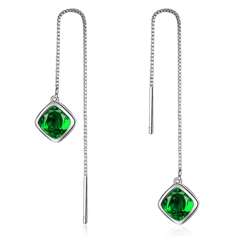 925 Stamp Silver Color Pearl Earrings Zircon Earring Women Wedding Fine Jewelry Gift Christmas