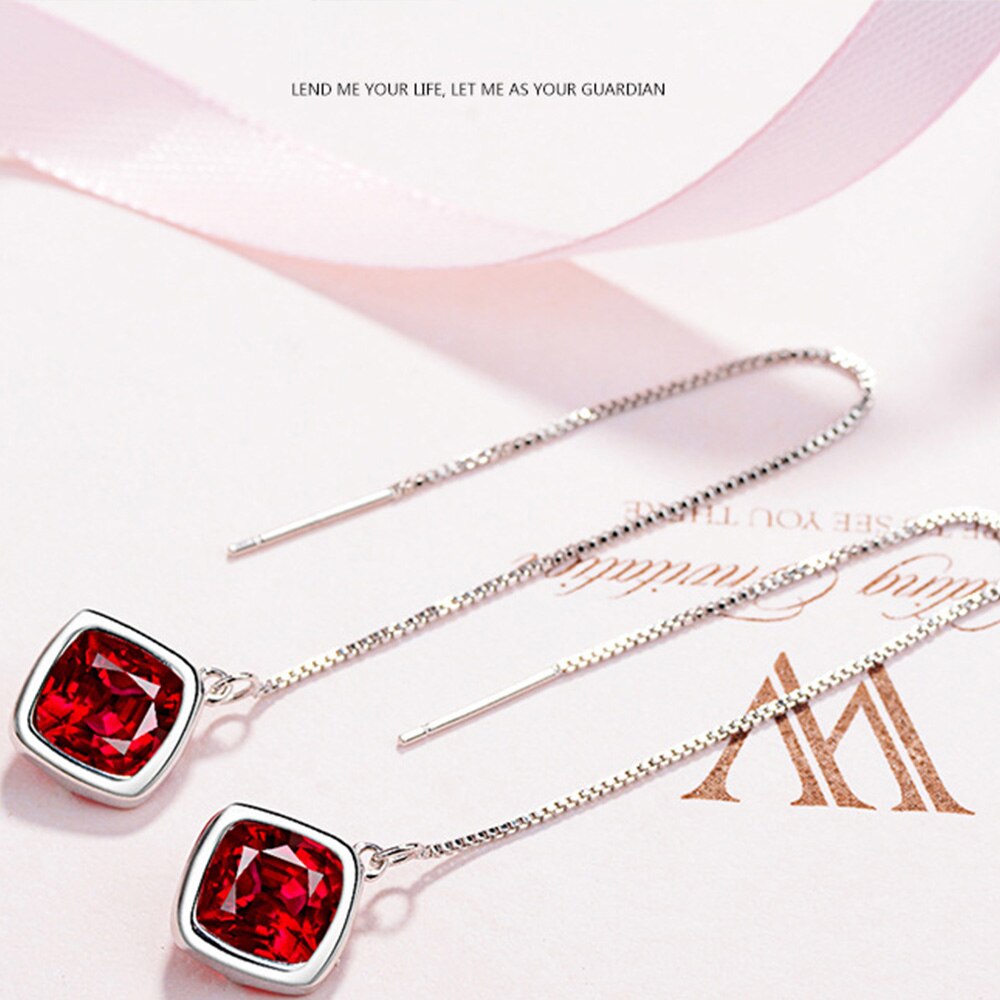 925 Stamp Silver Color Pearl Earrings Zircon Earring Women Wedding Fine Jewelry Gift Christmas