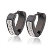 Wholesale New Fashion Jewelry Silver&Gold Color 316L Stainless Steel Zircon Crystal Stud Earrings for Women
