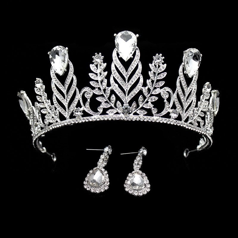 Wholesale Rose Gold Pink Vintage Baroque Queen King Hair Jewelry Pearl Crystal Tiara And Crown Headband For Women Bride Wedding