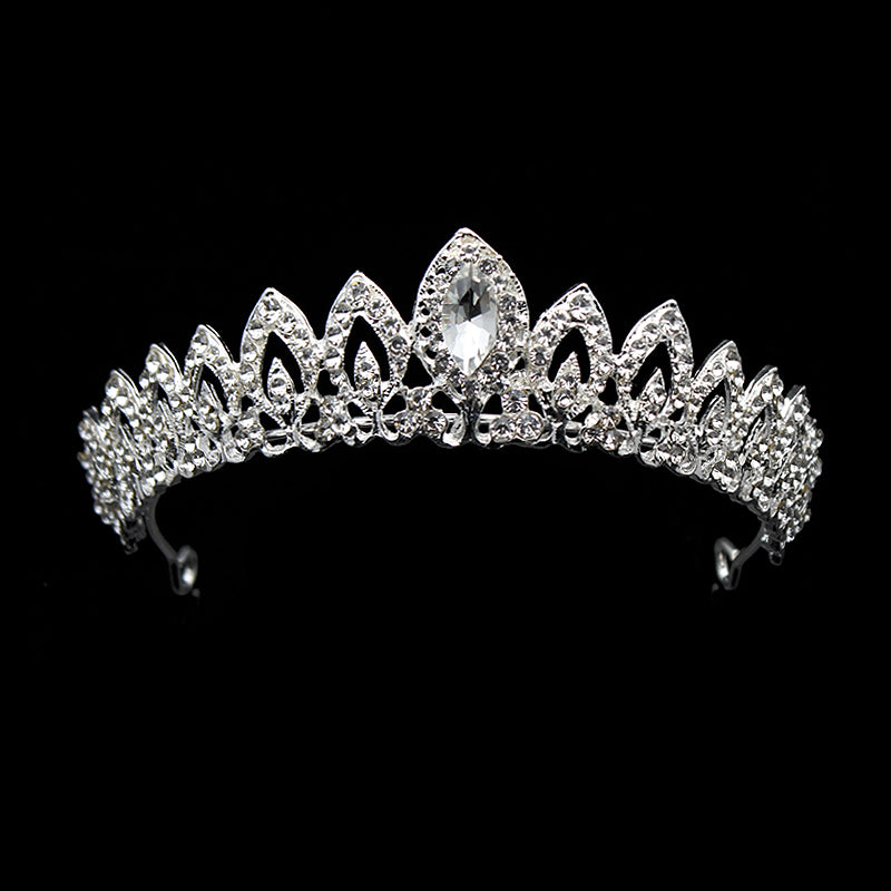 Wholesale Rose Gold Pink Vintage Baroque Queen King Hair Jewelry Pearl Crystal Tiara And Crown Headband For Women Bride Wedding
