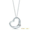Wholesale Simple Fashion Female Necklace Jewelry Silver Alloy Love Silver Pendant Heart Necklace Pendant Chocker For Women