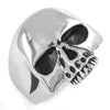 Wholesale Skull Biker Ring Stainless Steel Jewelry Classic Punk Silver Black Gold Motor Biker Skull Ring Men Women SWR0036
