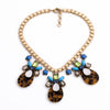 Vintage Jewelry 2016 Leopard Resin Stone Pendants Choker Necklace Maxi  Store