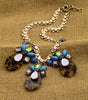 Vintage Jewelry 2016 Leopard Resin Stone Pendants Choker Necklace Maxi  Store