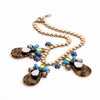 Vintage Jewelry 2016 Leopard Resin Stone Pendants Choker Necklace Maxi  Store