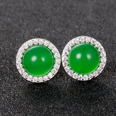 Wholesale Women's Stud Earrings Hot Sale Vintage 925 Silver Earings Fashion Jewelry For Women Engagement Wedding Accessories