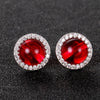 Wholesale Women's Stud Earrings Hot Sale Vintage 925 Silver Earings Fashion Jewelry For Women Engagement Wedding Accessories