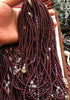 Wholesale prices 100% Natural Garnet Crystal Beads Bracelet 5pc