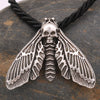 Wicca Moon Skull Death Moth Jewelry Witchcraft Butterfly Gothic Necklace Accessories For Women