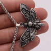 Wicca Moon Skull Death Moth Jewelry Witchcraft Butterfly Gothic Necklace Accessories For Women