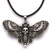 Wiccan Supplies Crescent Moon On Death Moth Jewelry Butterfly Insect Pendant Wicca Mens Jewlery Punk Necklace Dropship Suppliers