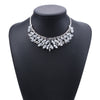 Wide Crystal Choker Necklace Statement Sexy Big Crystal Stone Collar Chokers Necklaces Women Modern short Pendant