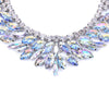 Wide Crystal Choker Necklace Statement Sexy Big Crystal Stone Collar Chokers Necklaces Women Modern short Pendant