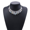 Wide Crystal Choker Necklace Statement Sexy Big Crystal Stone Collar Chokers Necklaces Women Modern short Pendant